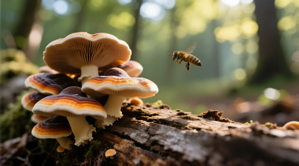 Bees: Mushrooms are theirs – and with them our food.